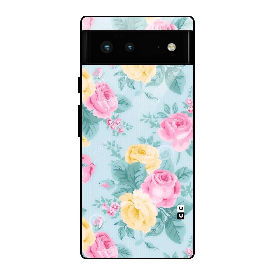 Vintage Pastels Glass Back Case for Google Pixel 6