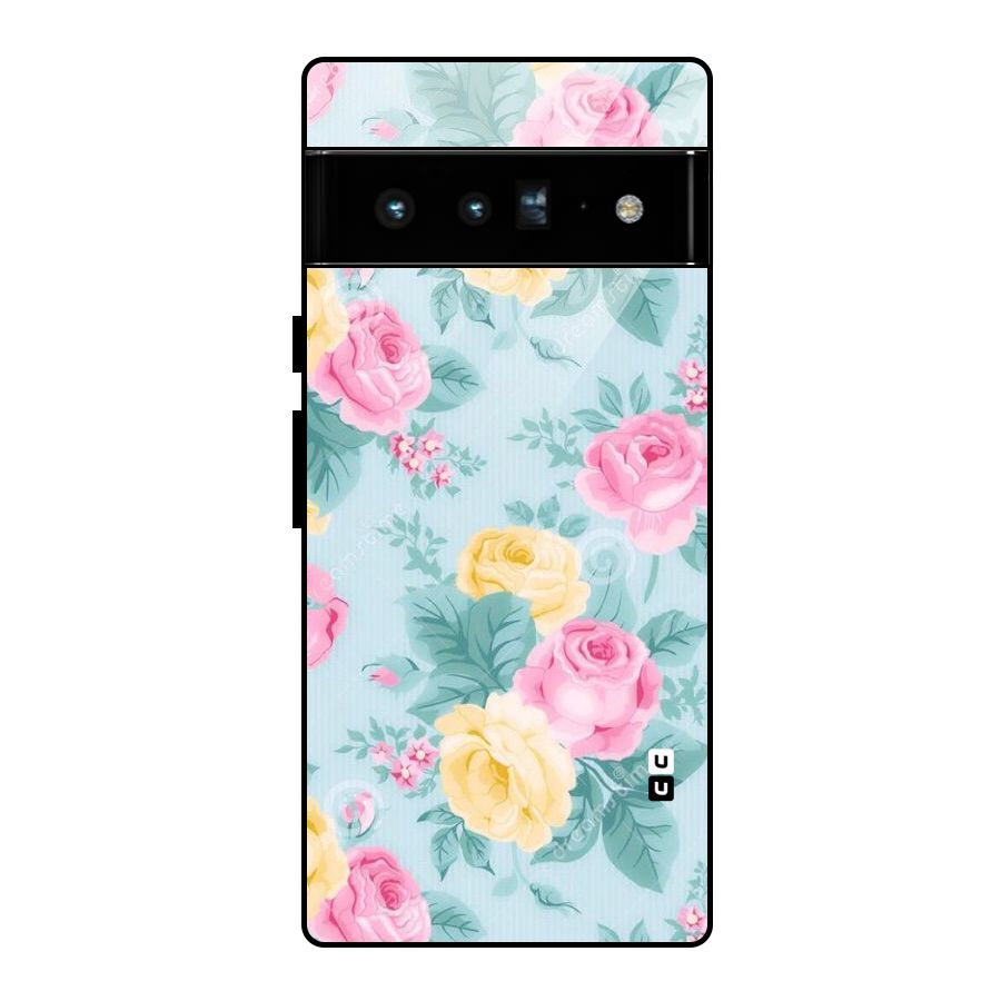 Vintage Pastels Glass Back Case for Google Pixel 6 Pro