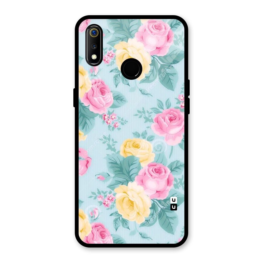 Vintage Pastels Glass Back Case for Realme 3i