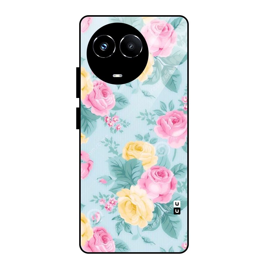 Vintage Pastels Glass Back Case for Realme Narzo 60X