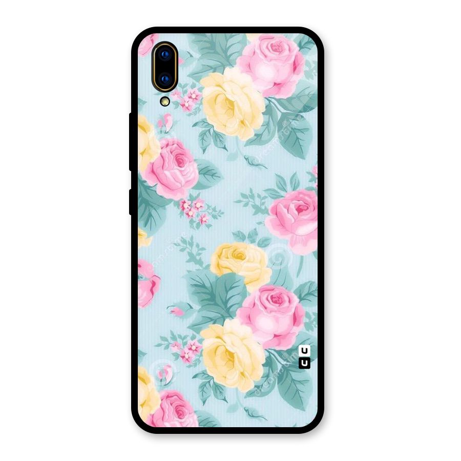 Vintage Pastels Glass Back Case for Vivo V11 Pro