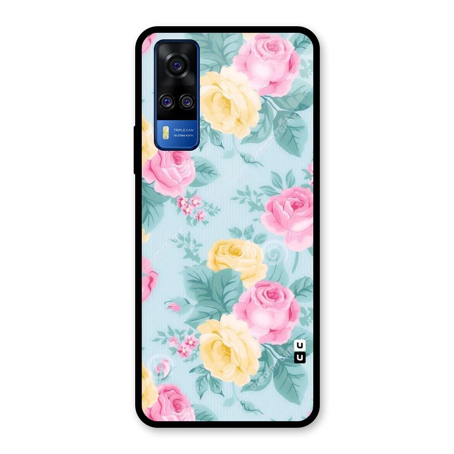 Vintage Pastels Glass Back Case for Vivo Y31