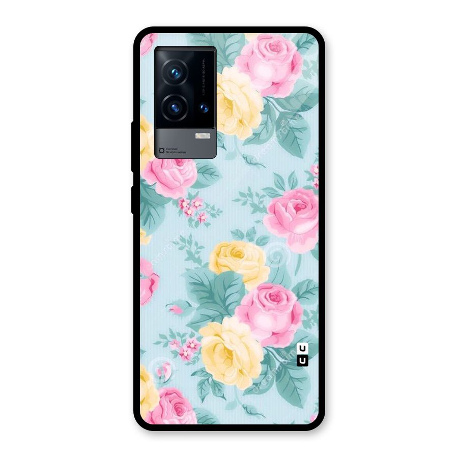 Vintage Pastels Glass Back Case for iQOO 9 5G