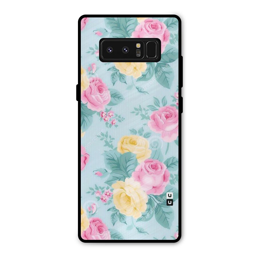 Vintage Pastels Metal Back Case for Galaxy Note 8