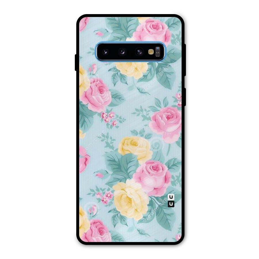 Vintage Pastels Metal Back Case for Galaxy S10