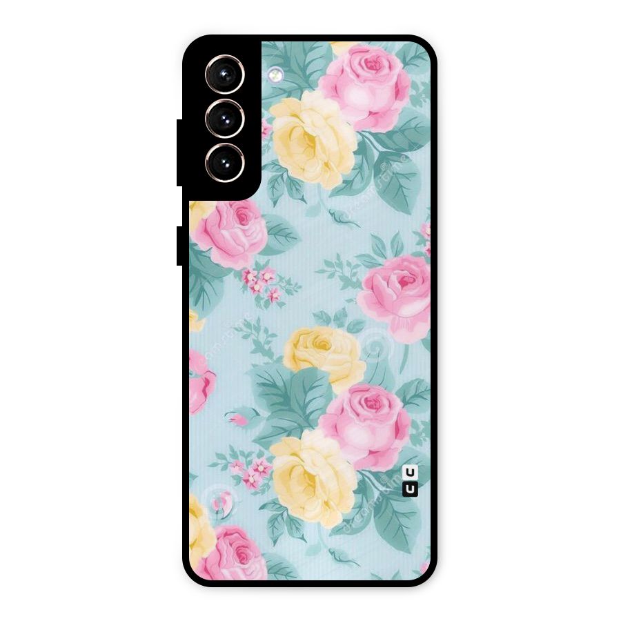 Vintage Pastels Metal Back Case for Galaxy S21 Plus