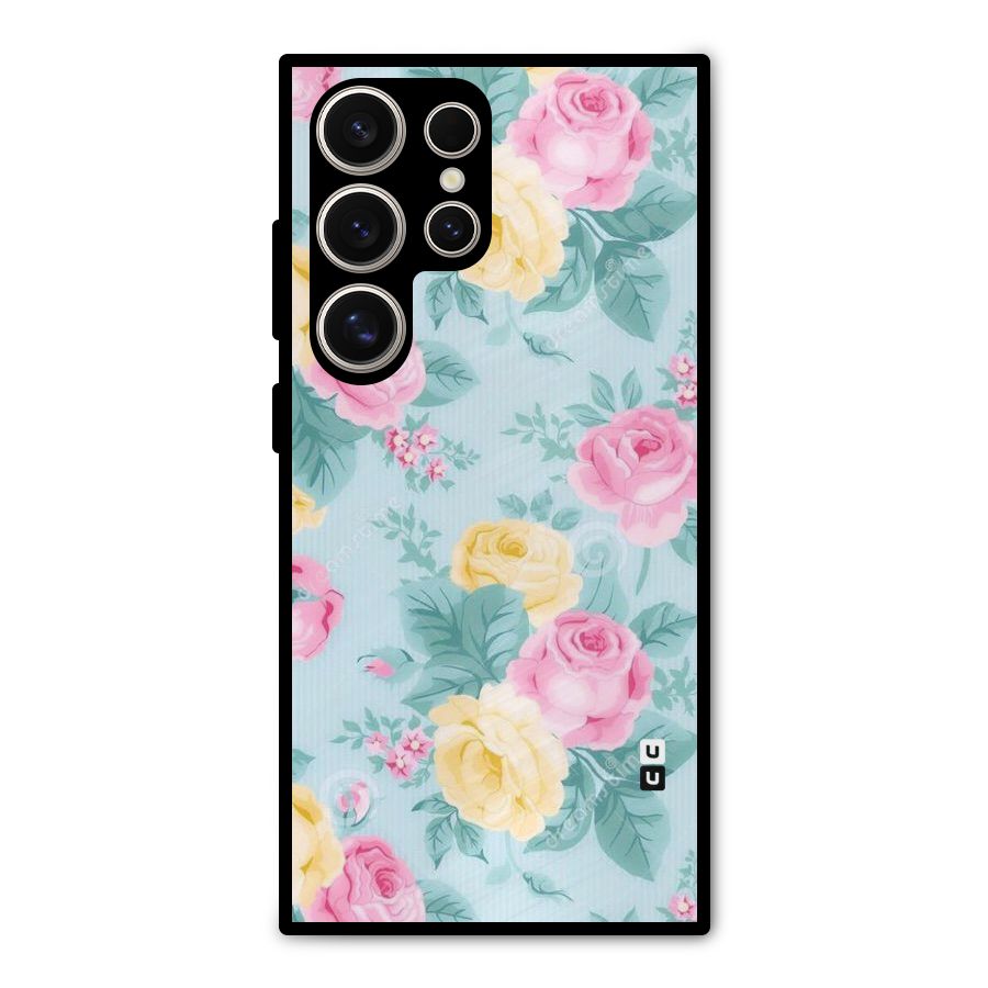 Vintage Pastels Metal Back Case for Galaxy S24 Ultra