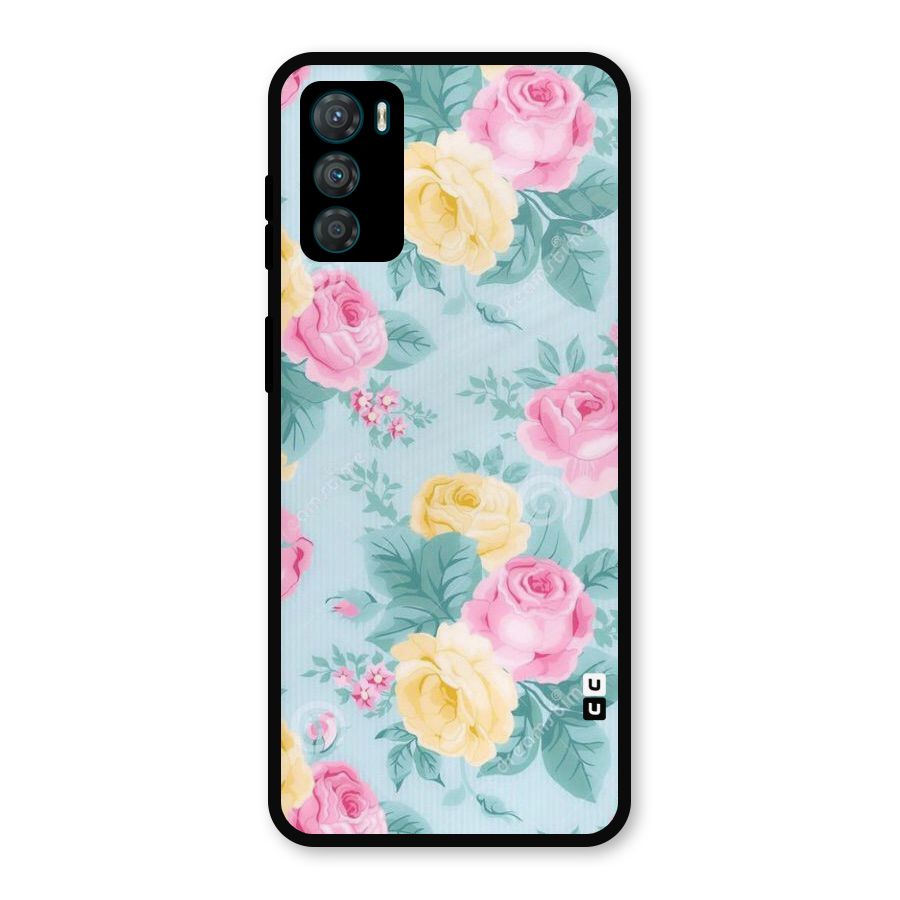 Vintage Pastels Metal Back Case for Moto G42
