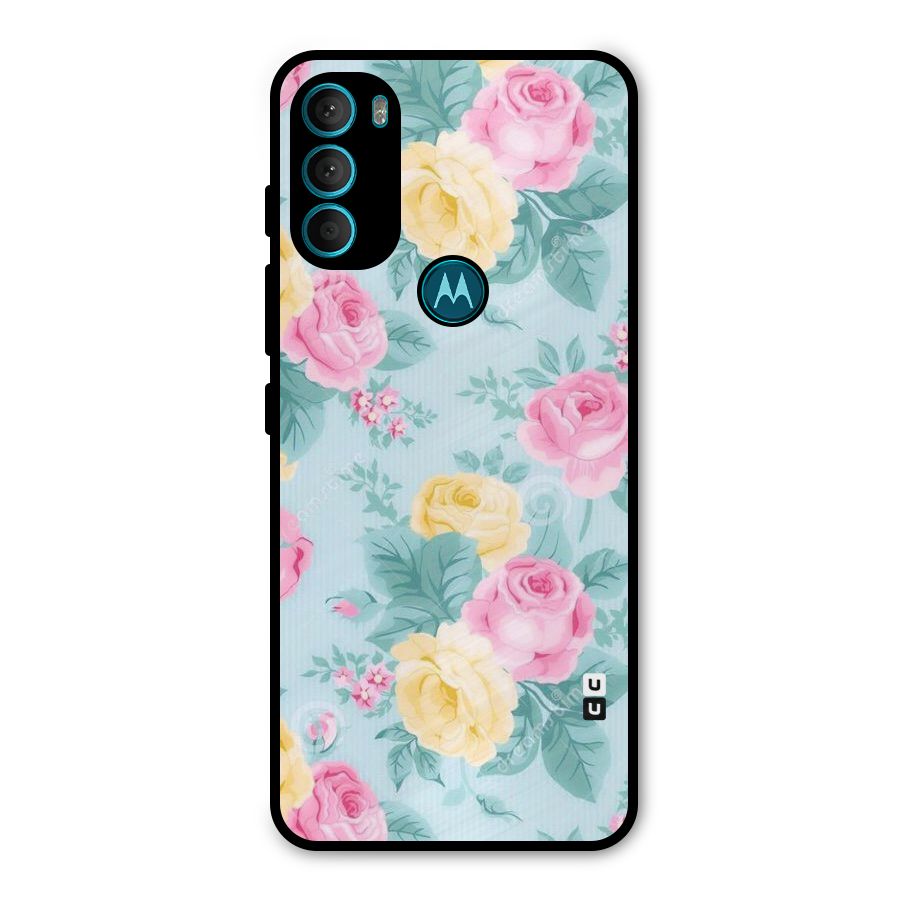Vintage Pastels Metal Back Case for Moto G71 5G