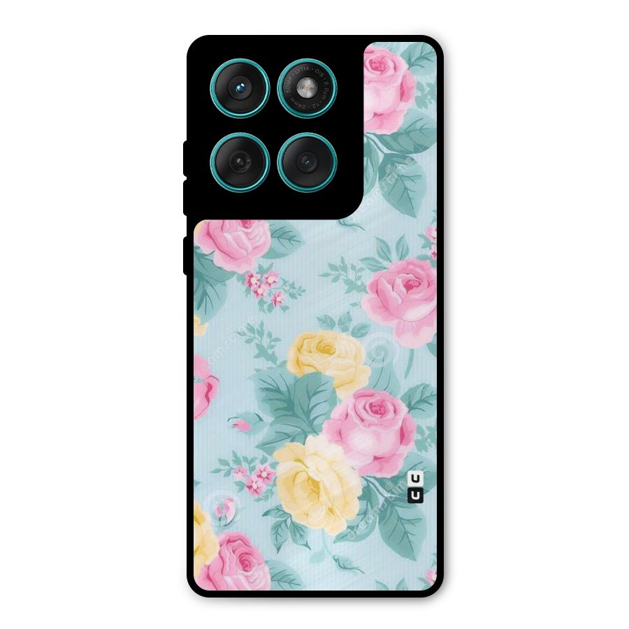Vintage Pastels Metal Back Case for Motorola Edge 60