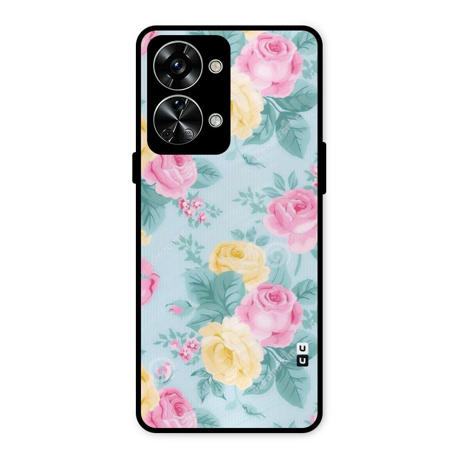 Vintage Pastels Metal Back Case for OnePlus Nord 2T