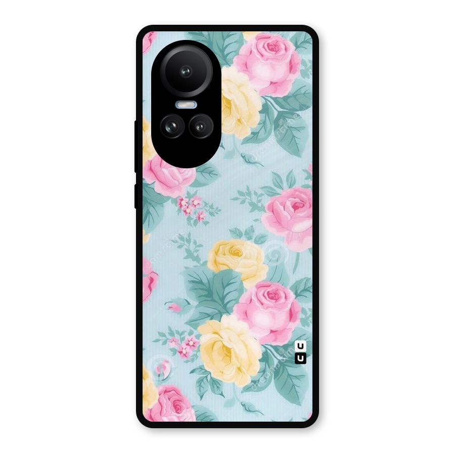 Vintage Pastels Metal Back Case for Oppo Reno10 Pro
