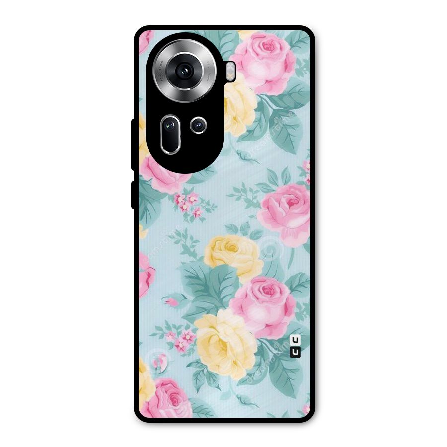 Vintage Pastels Metal Back Case for Oppo Reno11 5G