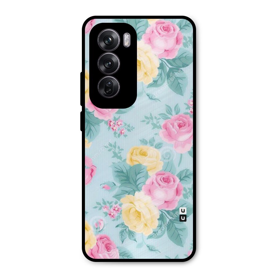 Vintage Pastels Metal Back Case for Oppo Reno12 Pro