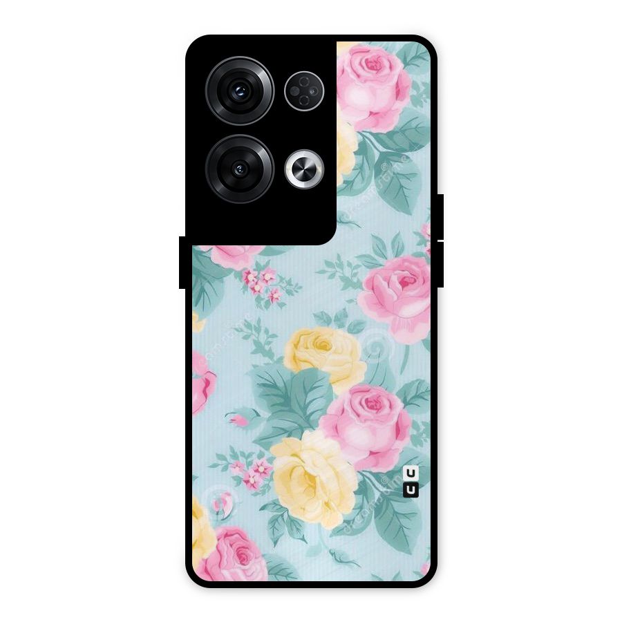 Vintage Pastels Metal Back Case for Oppo Reno8 Pro 5G