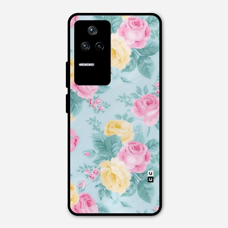 Vintage Pastels Metal Back Case for Poco F4 5G