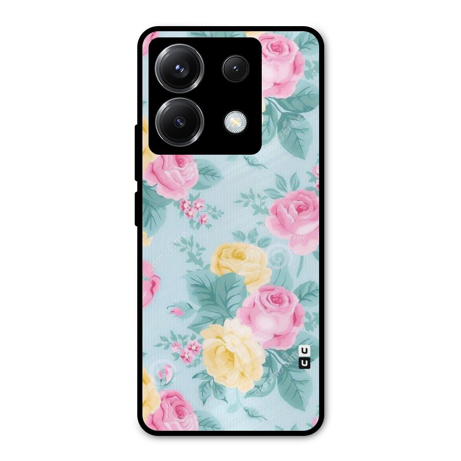 Vintage Pastels Metal Back Case for Poco X6
