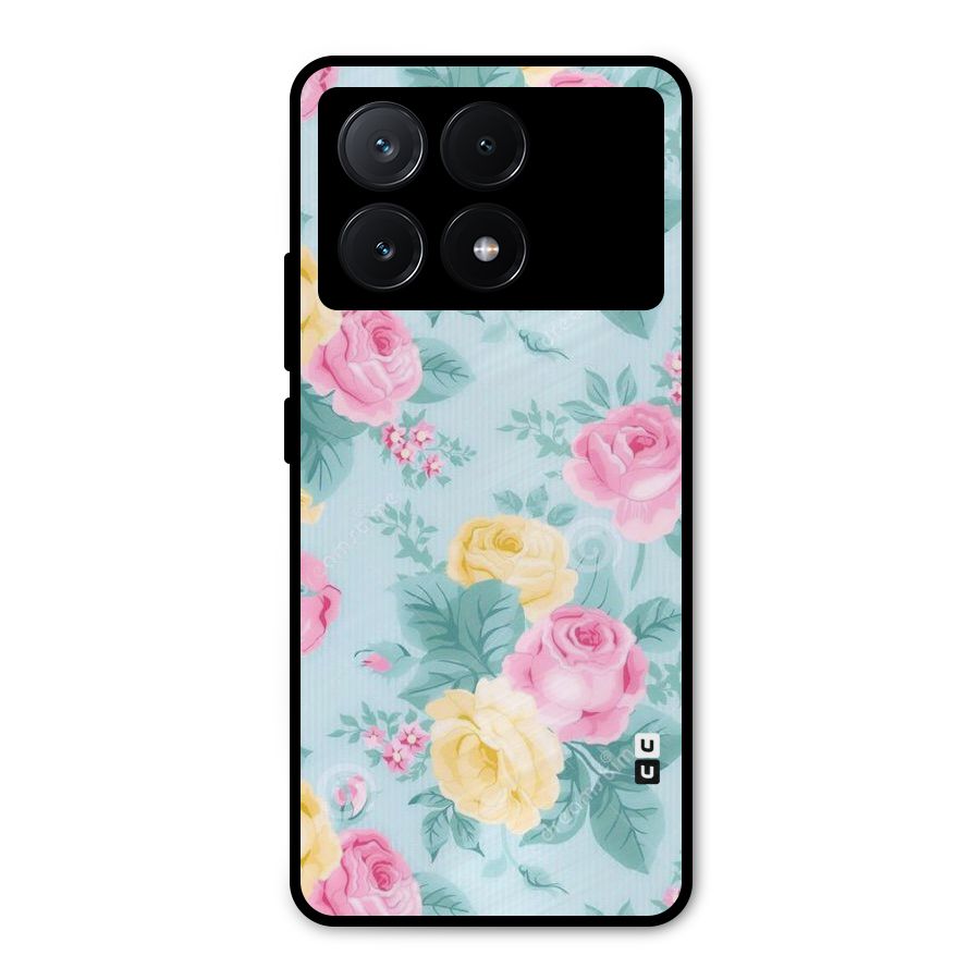 Vintage Pastels Metal Back Case for Poco X6 Pro