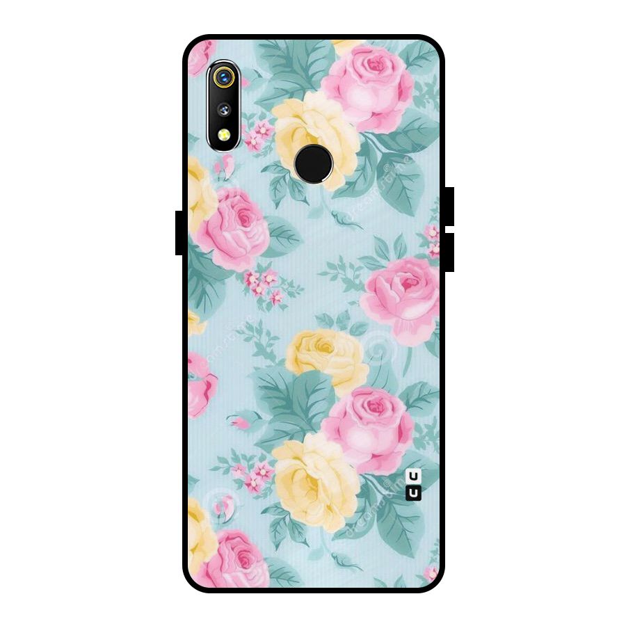 Vintage Pastels Metal Back Case for Realme 3i