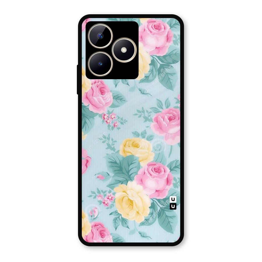 Vintage Pastels Metal Back Case for Realme C53