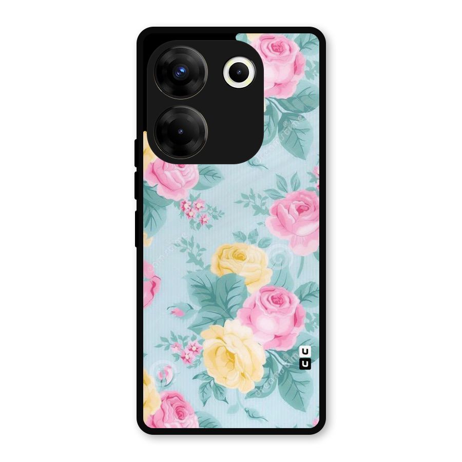 Vintage Pastels Metal Back Case for Tecno Camon 20