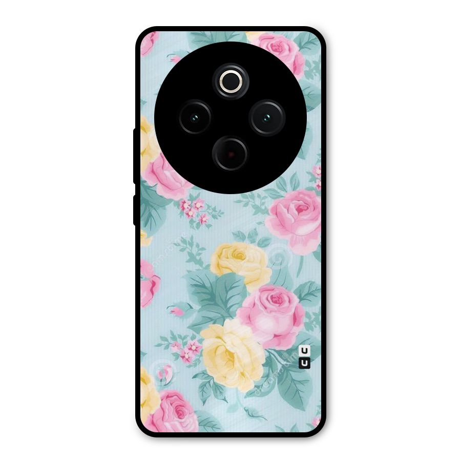 Vintage Pastels Metal Back Case for Vivo T4