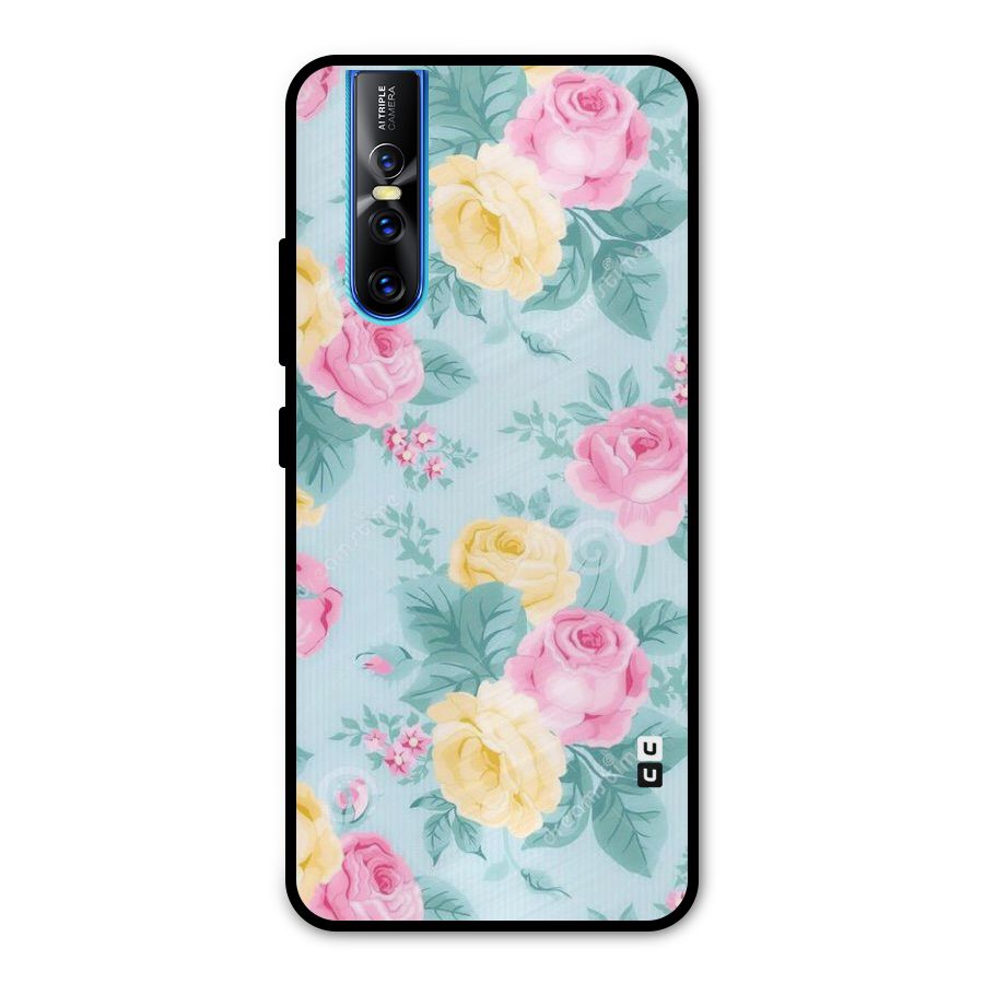 Vintage Pastels Metal Back Case for Vivo V15 Pro