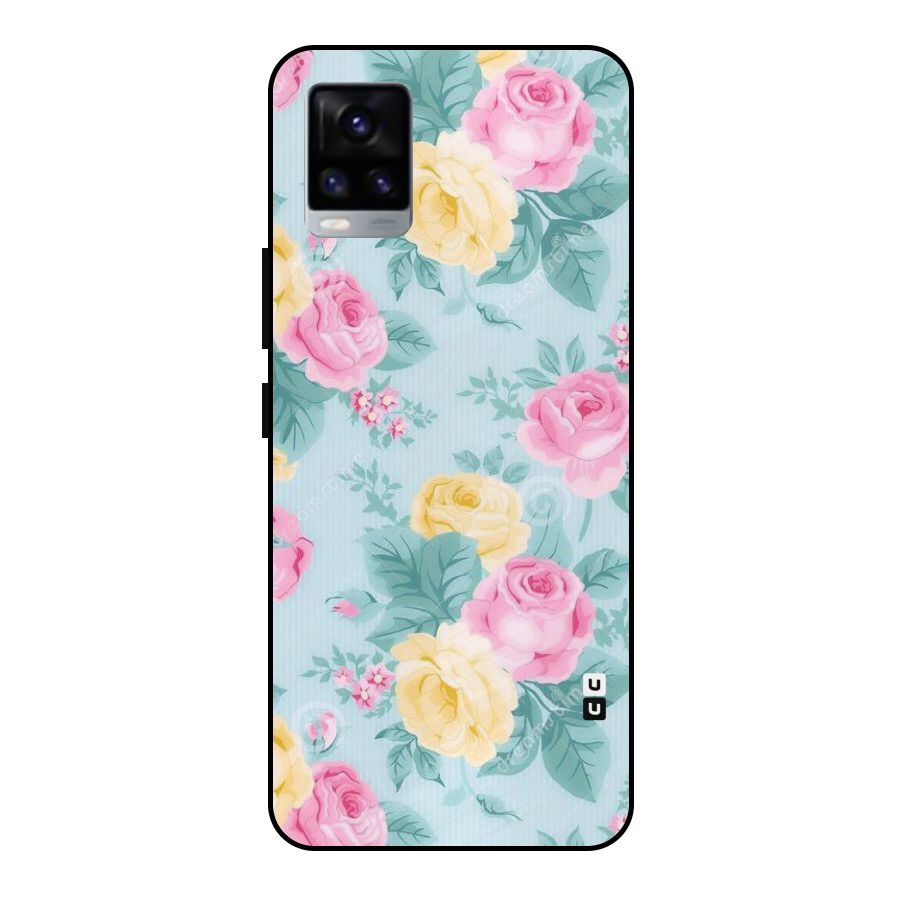 Vintage Pastels Metal Back Case for Vivo V20