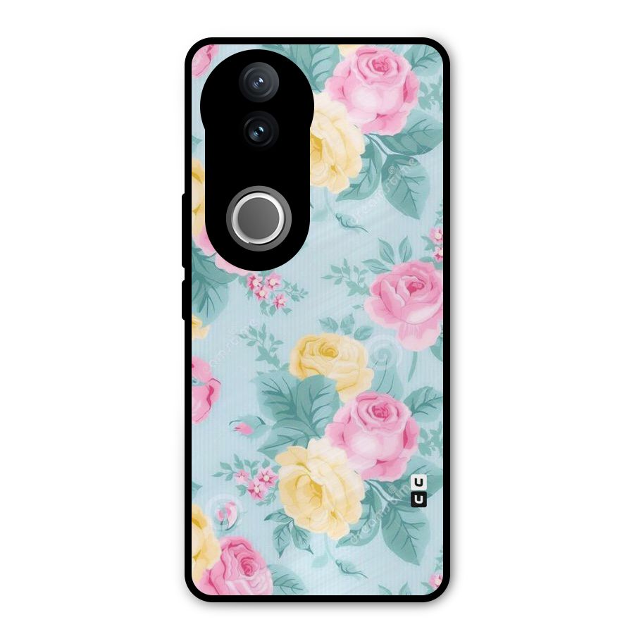 Vintage Pastels Metal Back Case for Vivo V50e