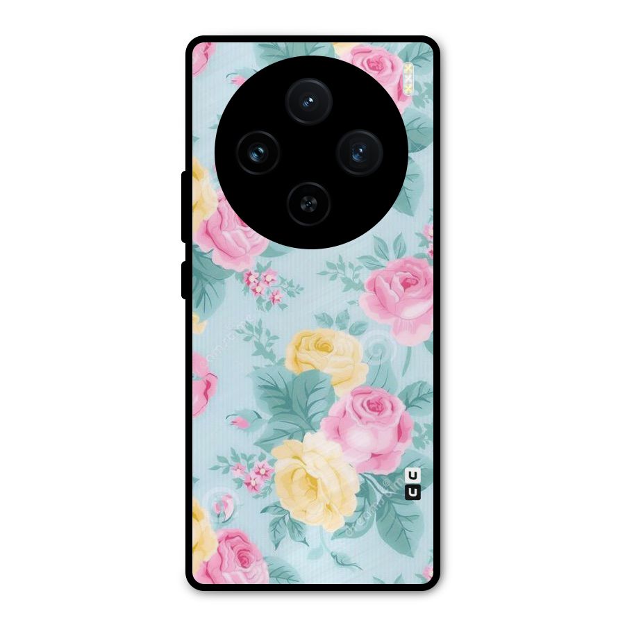 Vintage Pastels Metal Back Case for Vivo X100
