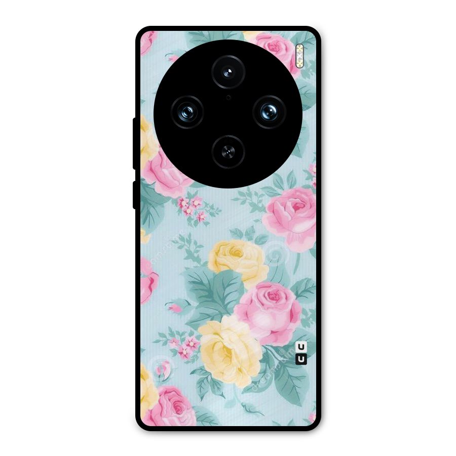 Vintage Pastels Metal Back Case for Vivo X100 Pro