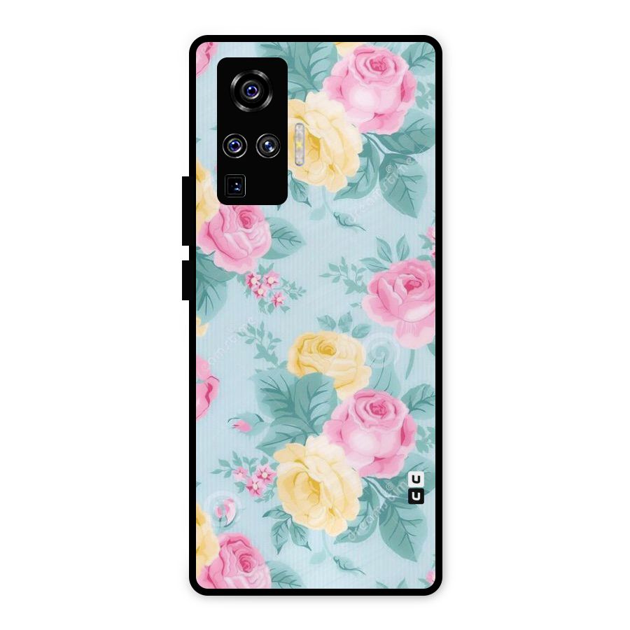 Vintage Pastels Metal Back Case for Vivo X50 Pro
