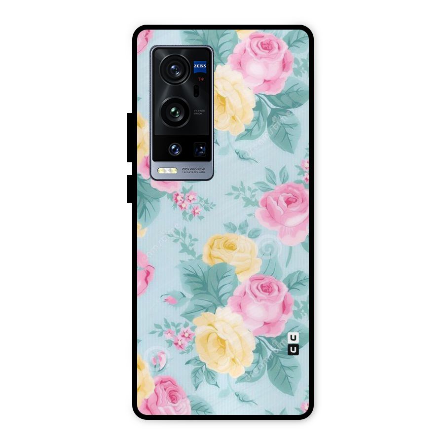 Vintage Pastels Metal Back Case for Vivo X60 Pro Plus