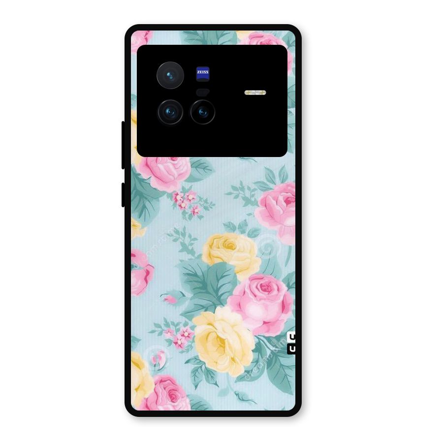 Vintage Pastels Metal Back Case for Vivo X80