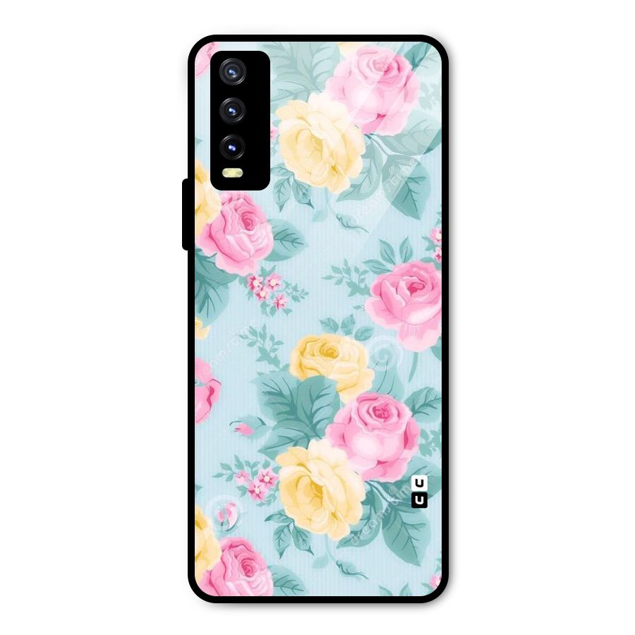 Vintage Pastels Metal Back Case for Vivo Y20i