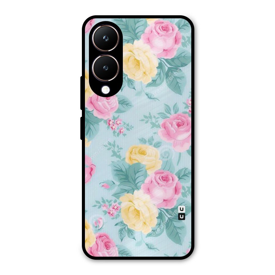 Vintage Pastels Metal Back Case for Vivo Y28