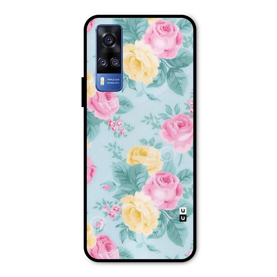Vintage Pastels Metal Back Case for Vivo Y51A