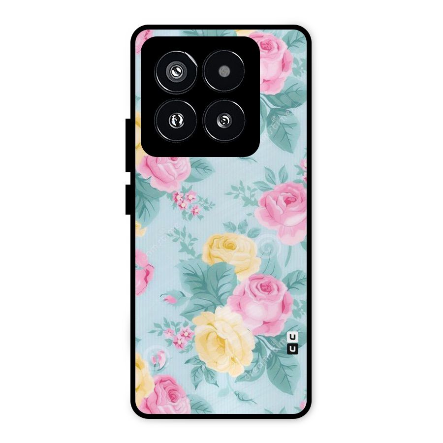 Vintage Pastels Metal Back Case for Xiaomi 14 Pro