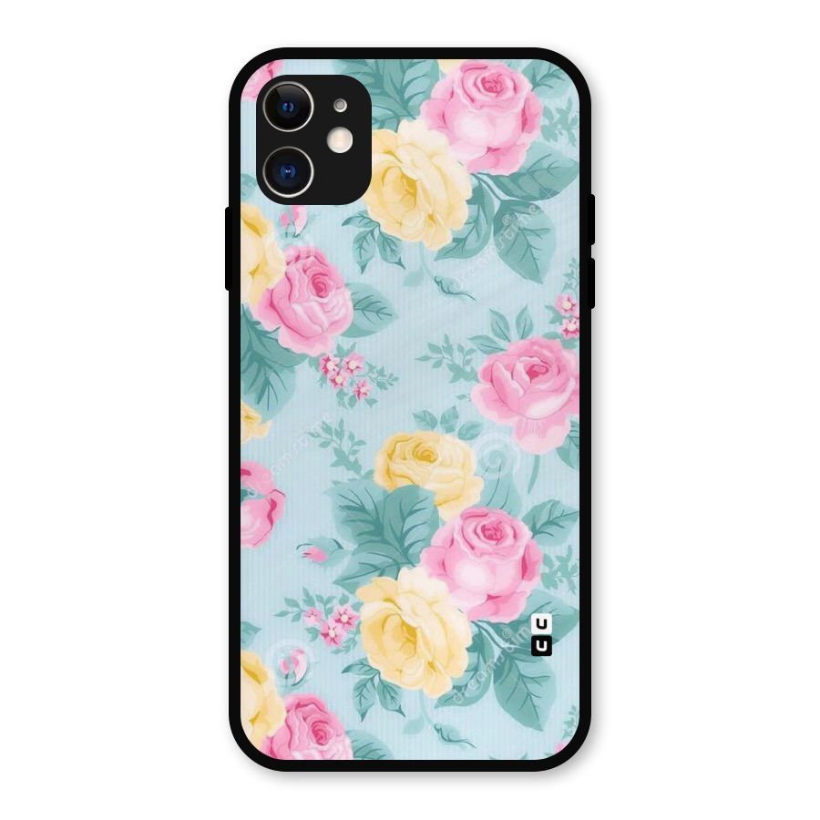 Vintage Pastels Metal Back Case for iPhone 11