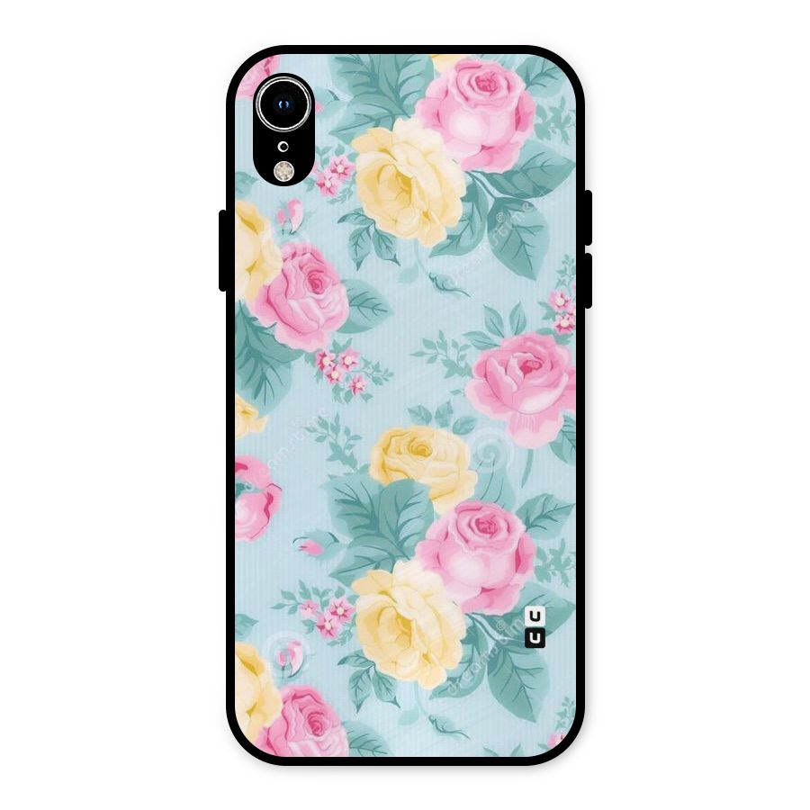 Vintage Pastels Metal Back Case for iPhone XR