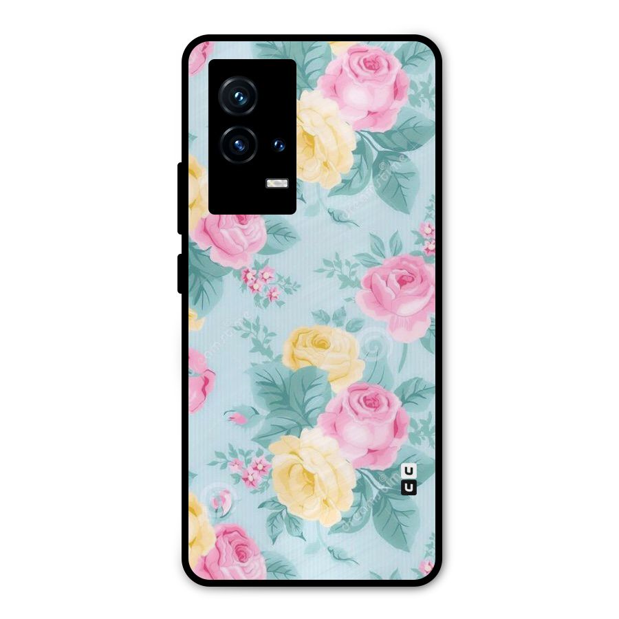 Vintage Pastels Metal Back Case for iQOO 9 5G