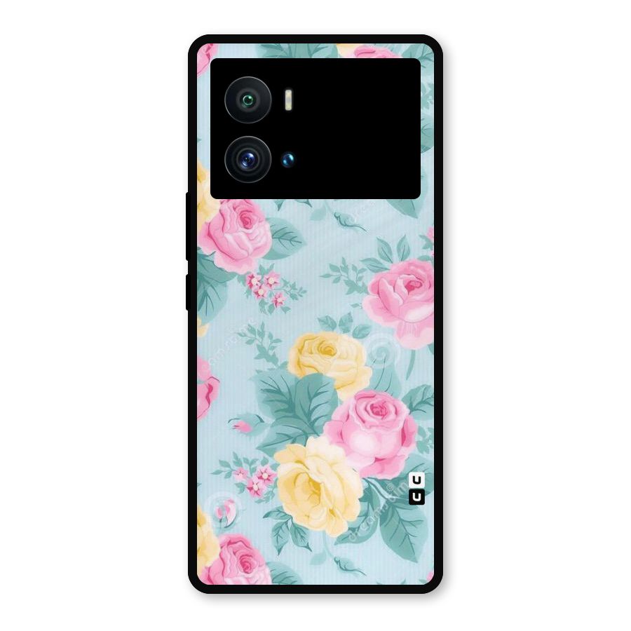 Vintage Pastels Metal Back Case for iQOO 9 Pro