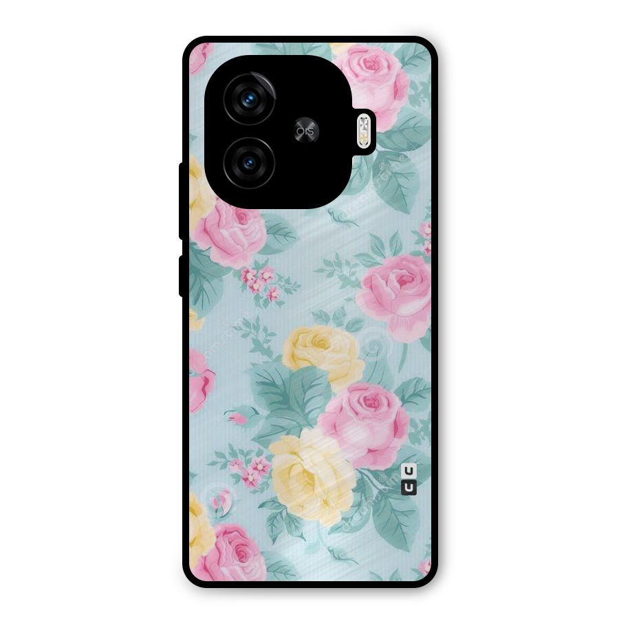 Vintage Pastels Metal Back Case for iQOO Z9 Turbo