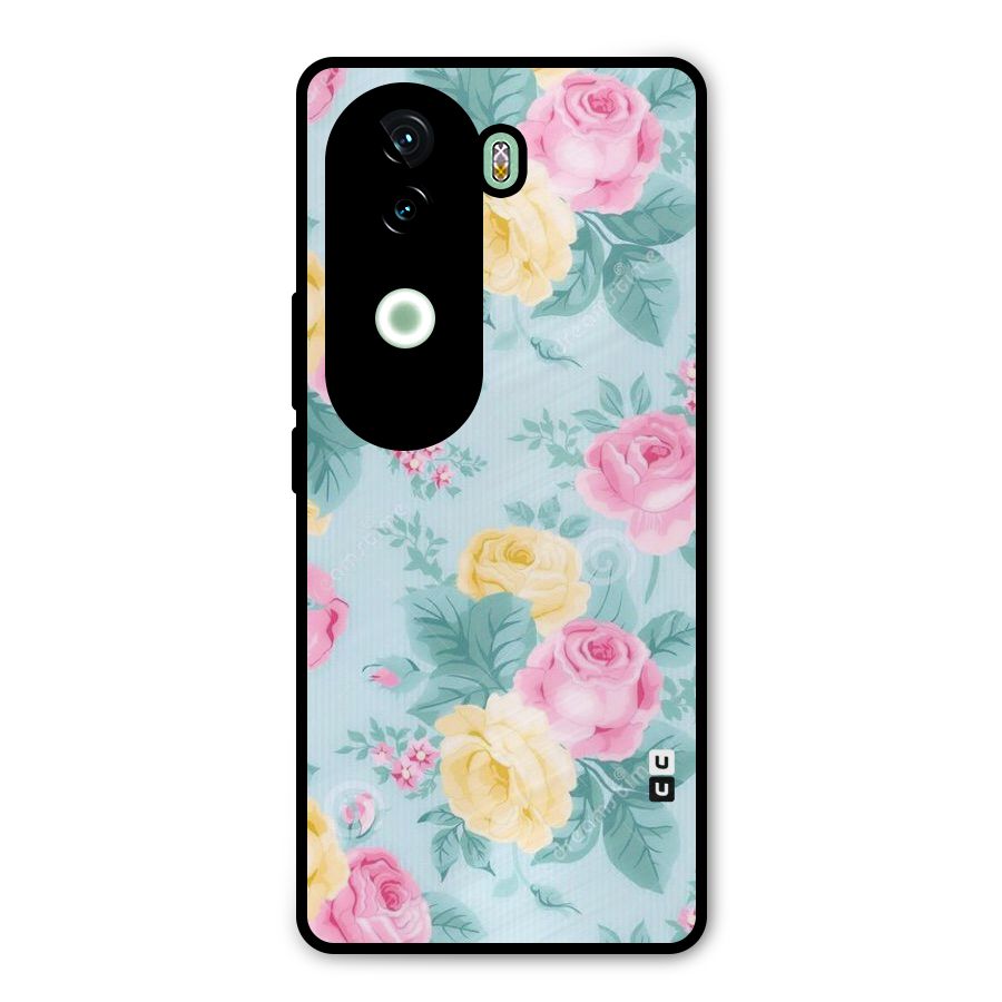Vintage Pastels Metal Back Case for iQOO Z9s