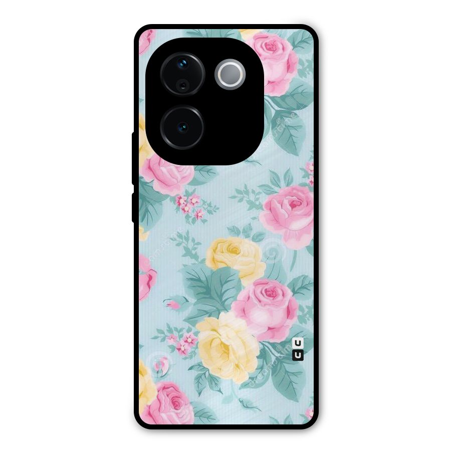 Vintage Pastels Metal Back Case for iQOO Z9s Pro