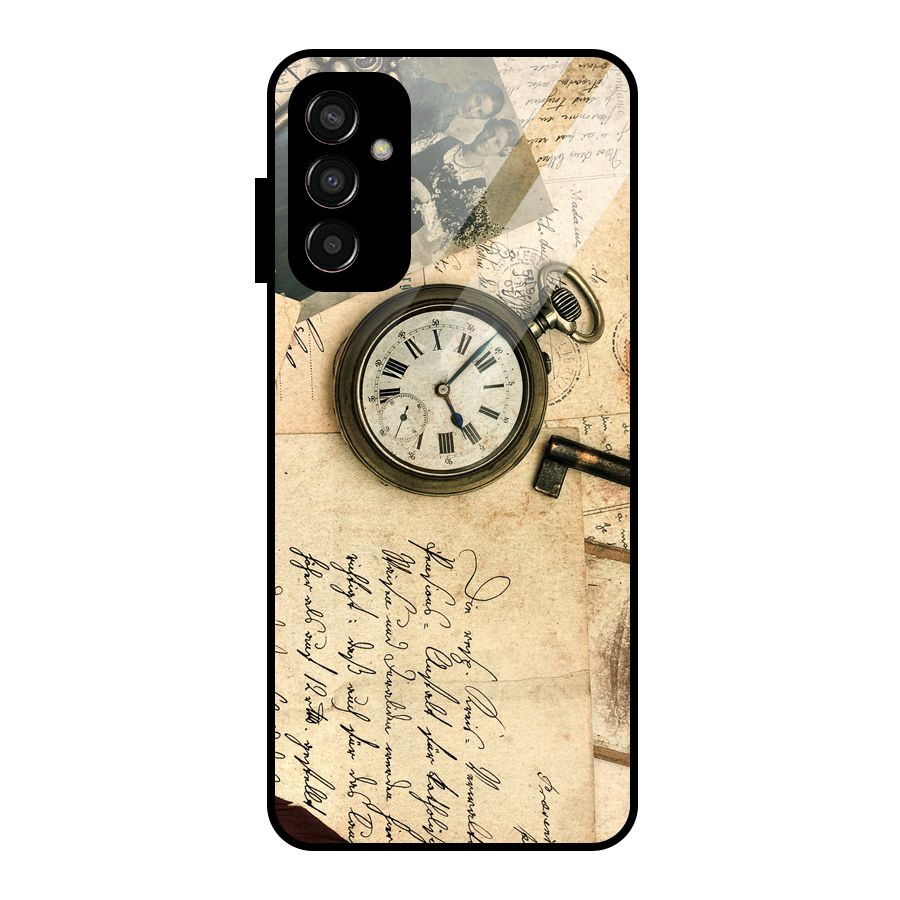 Vintage Post Cards Glass Back Case for Galaxy F13