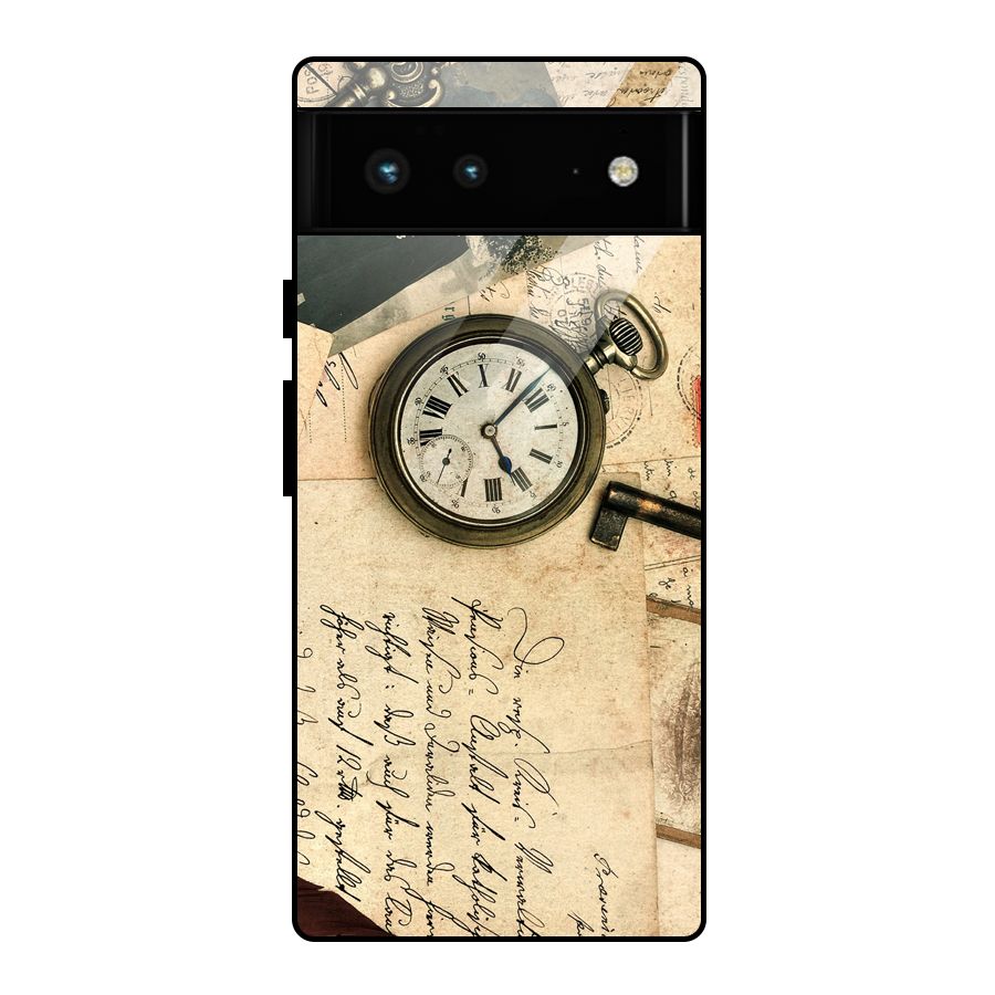 Vintage Post Cards Glass Back Case for Google Pixel 6