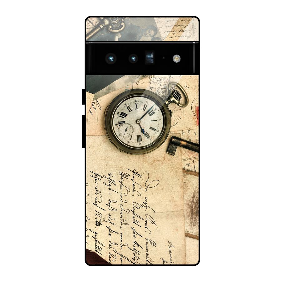 Vintage Post Cards Glass Back Case for Google Pixel 6 Pro