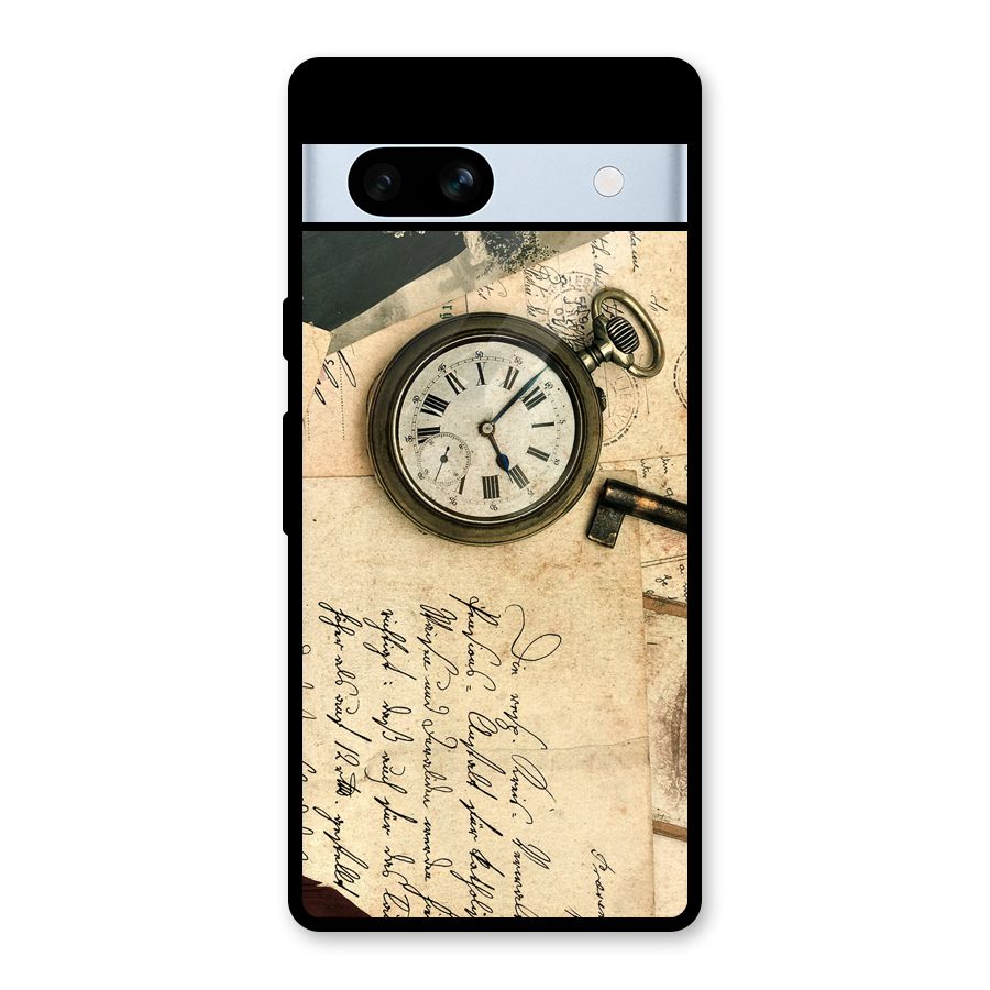 Vintage Post Cards Glass Back Case for Google Pixel 7a