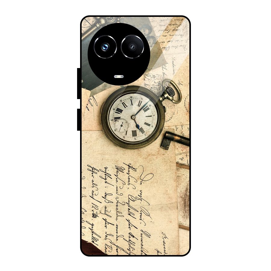 Vintage Post Cards Glass Back Case for Realme 11X